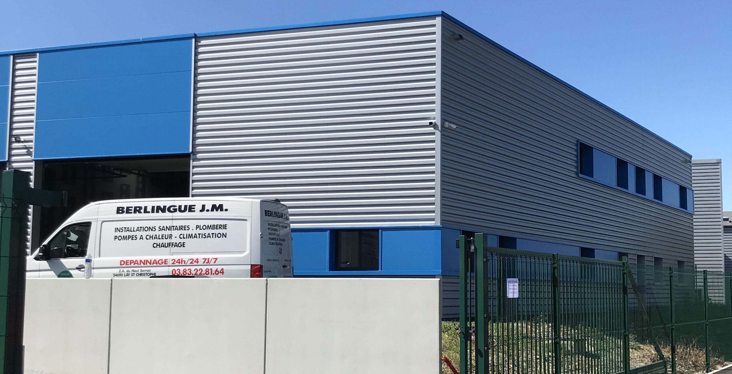 Siege social berlingue JM Plombier à Nancy